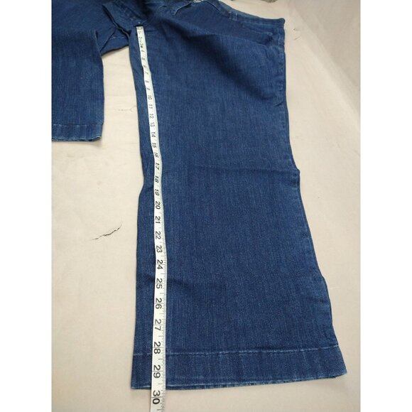 LL Bean Classic Straight Fit Jeans Womens 24W Stretch Waist - Picture 4 of 10